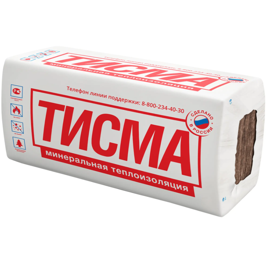 Утеплитель Кнауф Тисма 100 мм 600x1300 мм 6,2 м²