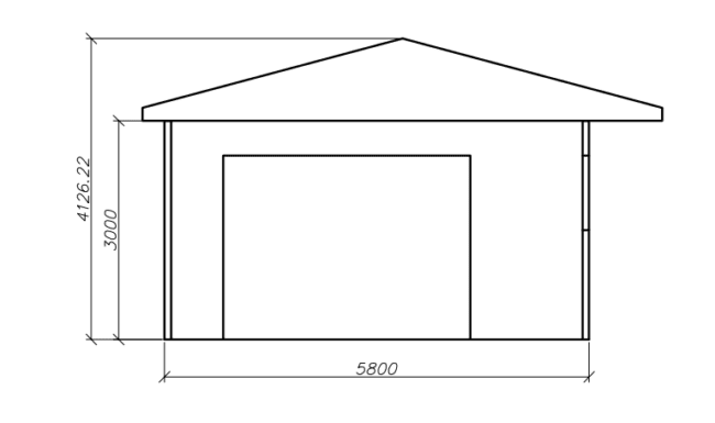 ЛСТК Металлоконструкция Гараж 5.8x8.4 46м2